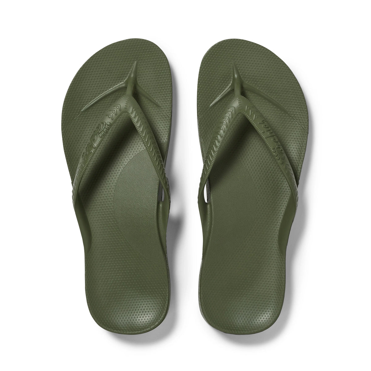 Arch Support Flip Flops - Classic - Olive