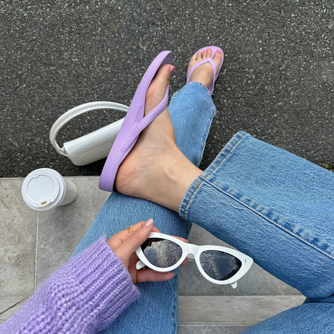 Arch Support Flip Flops - Classic - Lilac